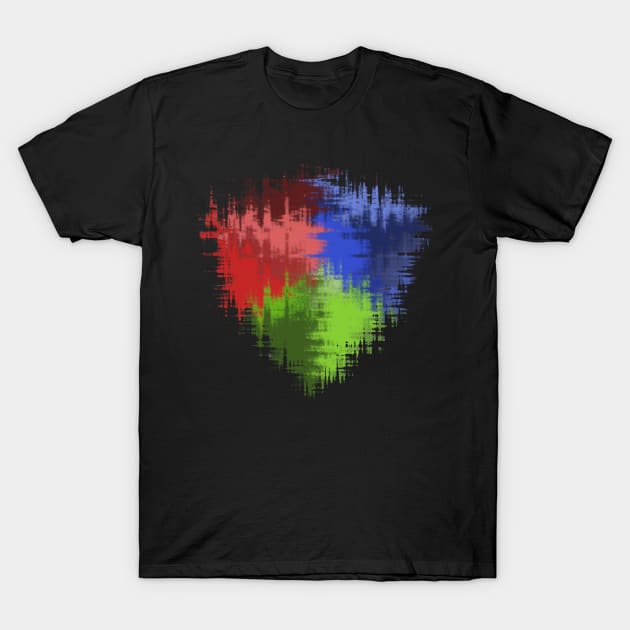 Abstract RGB Shape T-Shirt by Drop23